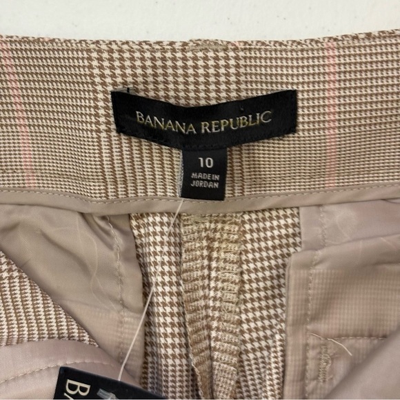 Banana Republic Womens Beige Pants Trousers Herringbone Straight Size 10 - Picture 3 of 12